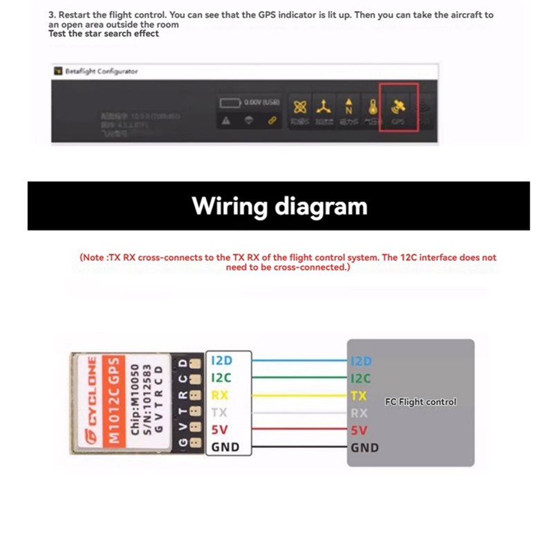 Drone Gps Module - Y44A M1012C M10 GPS Module with