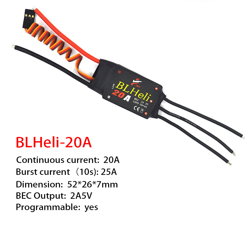 1-3Pcs Brushless ESC BLHeli 20 - đánh giá và giá Drone Esc