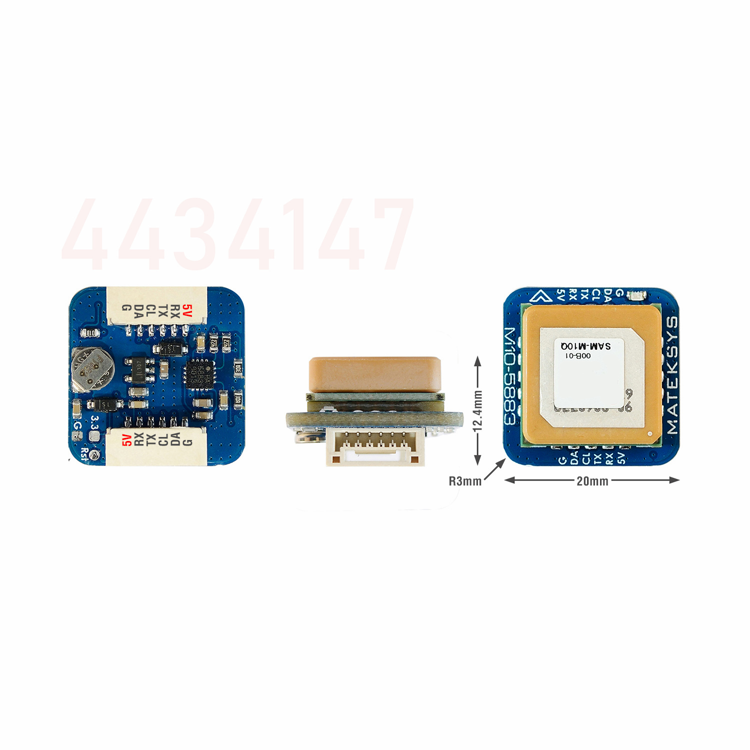 Ban đầu Matek Hệ Thống M8Q-588 - đánh giá và giá Drone Compass
