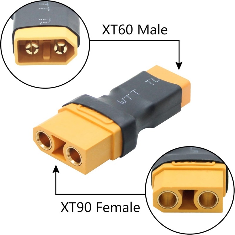 2Pcs/Lot XT90 Male Female to X - đánh giá và giá Drone Charger