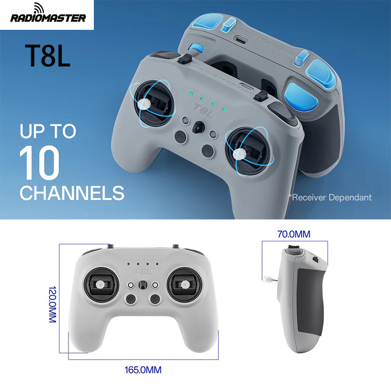 RadioMaster T8L Radio Controll - đánh giá và giá Drone Gimbal